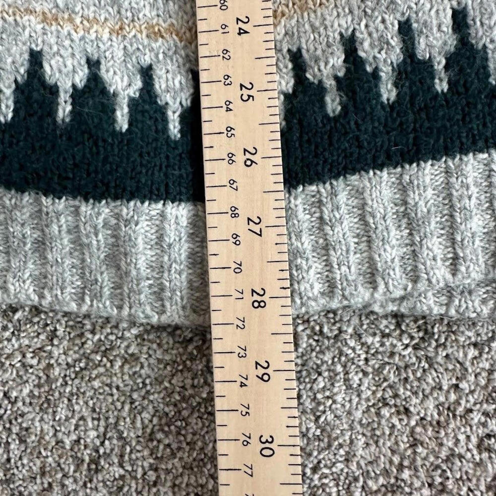 CAbi Shetland Womens Sweater XS‎ Waterfall open Cardigan Fringe Knit boho jacket - Picture 8 of 9